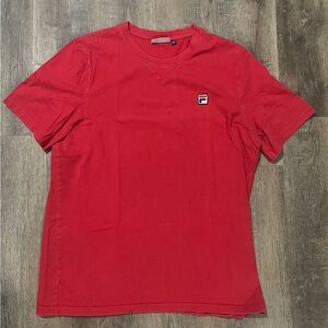 Fila Men's Short Sleeve Red Tee